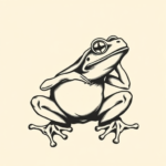 Old School Frog Tattoo