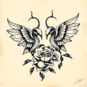 Old School Hades Tattoo
