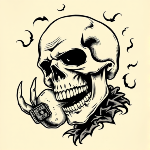 Old School Horror Tattoo