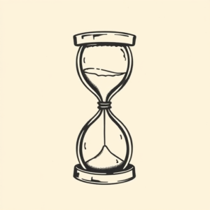 Old School Hourglass Tattoo