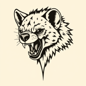 Old School Hyena Tattoo