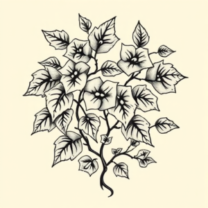 Old School Ivy Tattoo