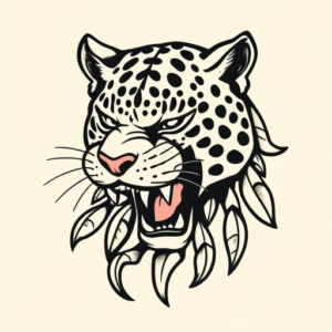 Old School Jaguar Tattoo