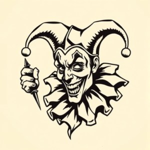 Old School Jester Tattoo