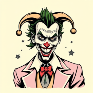 Old School Joker Tattoo