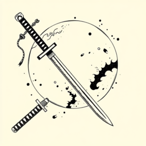 Old School Katana Tattoo