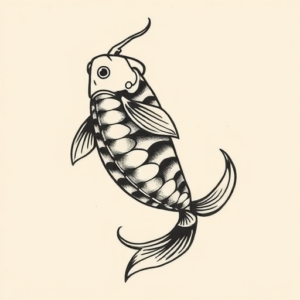 Old School Koi Tattoo