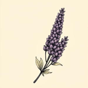 Old School Lavender Tattoo