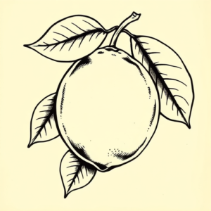 Old School Lemon Tattoo