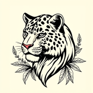 Old School Leo Tattoo