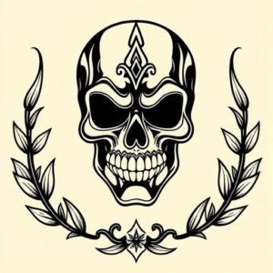 Old School Mask Tattoo