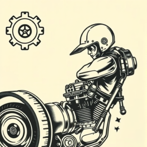 Old School Mechanic Tattoo