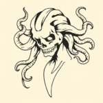 Old School Medusa Tattoo