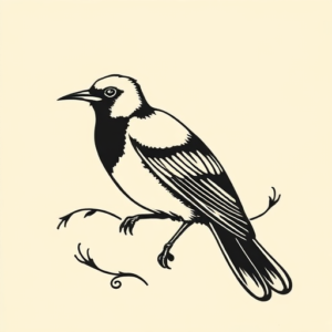 Old School Mockingbird Tattoo
