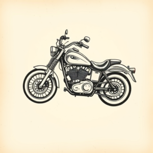 Old School Motorcycle Tattoo