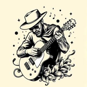 Old School Music Tattoo