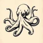 Old School Octopus Tattoo