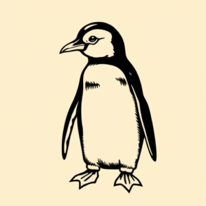 Old School Penguin Tattoo