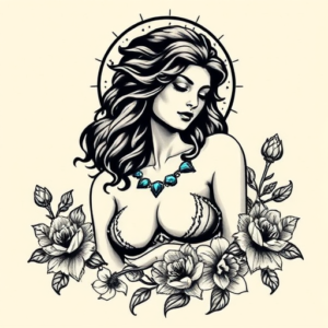 Old School Persephone Tattoo