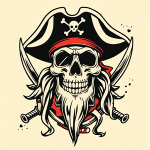 Old School Pirate Tattoo