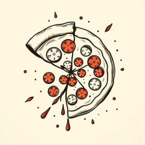 Old School Pizza Tattoo