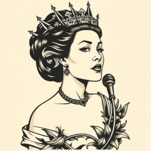 Old School Queen Tattoo