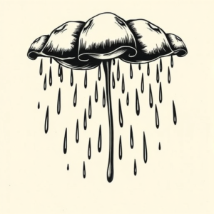 Old School Rain Tattoo