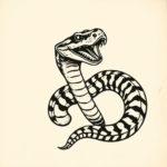 Old School Rattlesnake Tattoo
