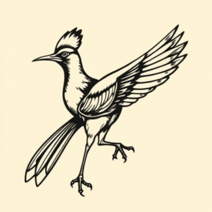 Old School Roadrunner Tattoo