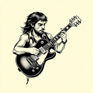Old School Rock Tattoo