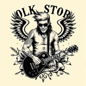 Old School Rockstar Tattoo