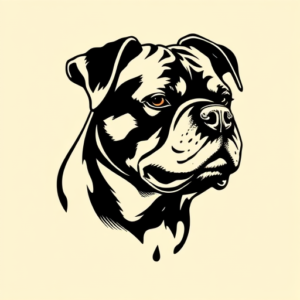 Old School Rottweiler Tattoo