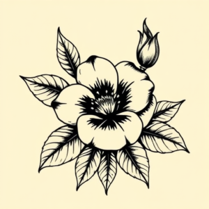 Old School Sampaguita Tattoo