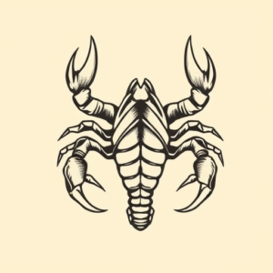 Old School Scorpio Tattoo
