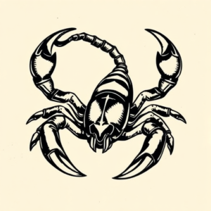 Old School Scorpion Tattoo