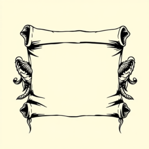 Old School Scroll Tattoo