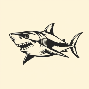 Old School Shark Tattoo