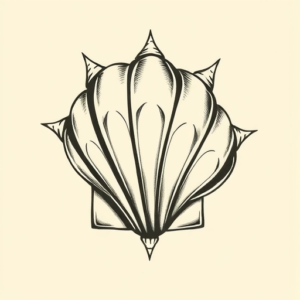 Old School Shell Tattoo