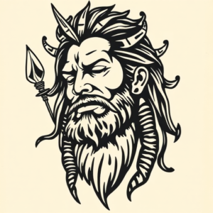 Old School Shiva Tattoo