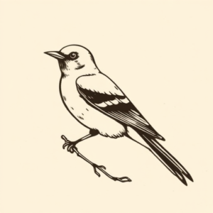 Old School Sparrow Tattoo