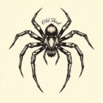 Old School Spider Tattoo