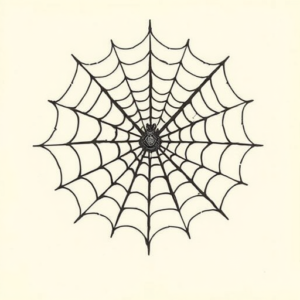 Old School Spiderweb Tattoo