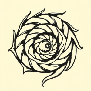 Old School Spiral Tattoo