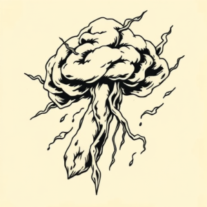 Old School Storm Tattoo