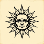 Old School Sun Tattoo
