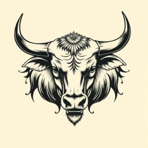 Old School Taurus Tattoo