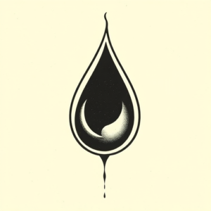 Old School Teardrop Tattoo