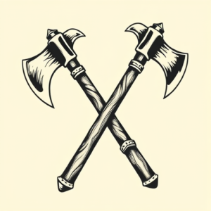 Old School Tomahawk Tattoo