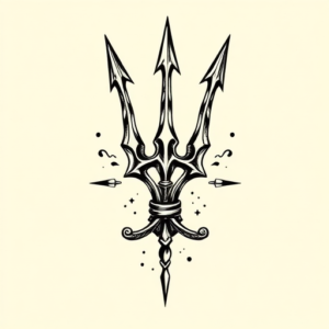 Old School Trident Tattoo