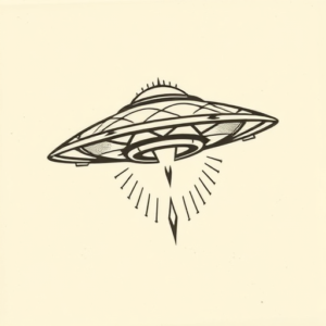 Old School Ufo Tattoo